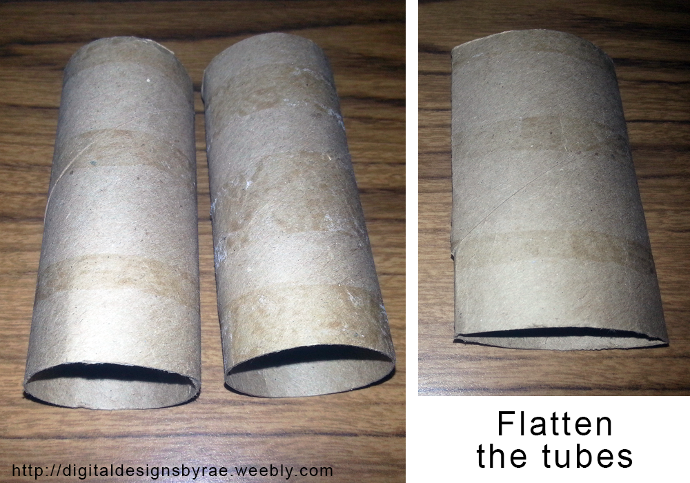 Toilet paper roll recycling craft.